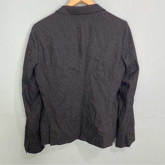 Max Mara Gray Wool Blend Blazer Sz 14 FLAWED - Picture 6 of 9